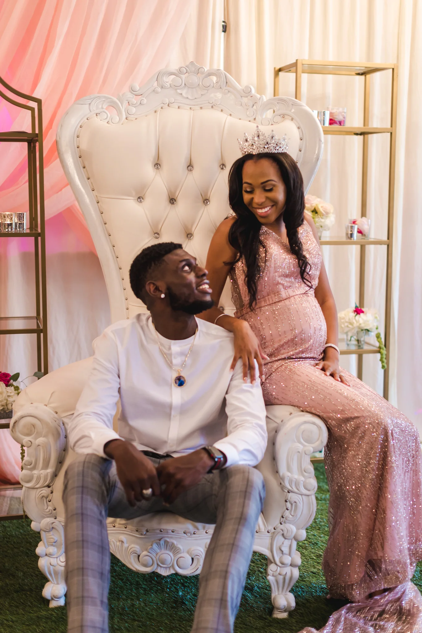 Pink baby shower outfit discount